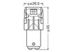 Orange P21/5W LED-Lampen Osram LEDriving® SL - BAY15d