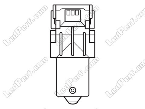 Orange P21W LED-Lampen Osram LEDriving® SL - BA15s