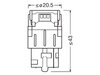 Orange W21W / WY21W LED-Lampen Osram LEDriving® SL - W3x16d