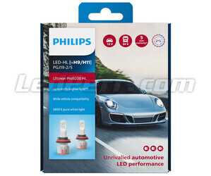 H11 LED-Lampen-Kit PHILIPS Ultinon Pro9200 +400% 5800K - LUM11362U92X2