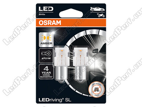 Ampoules LED oranges P21W Osram LEDriving® SL  - BA15s