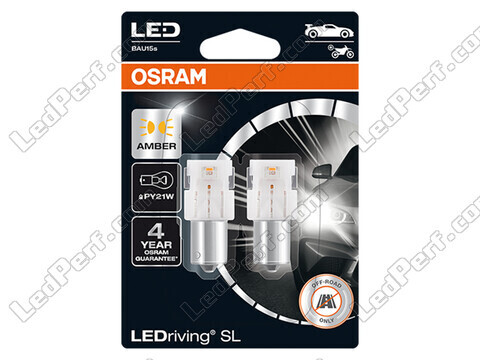 Ampoules LED oranges PY21W Osram LEDriving® SL  - BAU15s