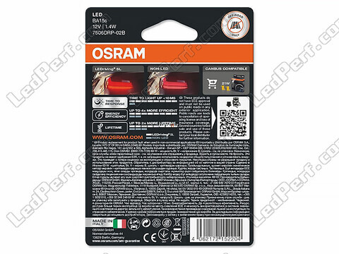 Ampoules LED P21W Osram LEDriving® SL Rouges - BA15s