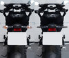 Vergleich vor und nach der Installation Dynamische LED-Blinker + Bremslichter für Honda CBF 600 N