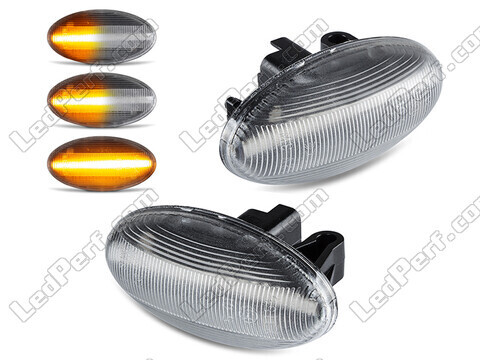 Clignotants latéraux séquentiels à LED pour Citroen C2 - Version claire