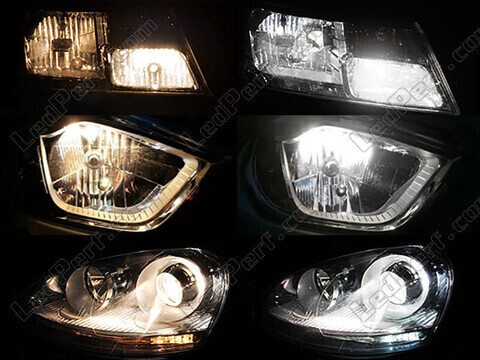 Comparatif feux de croisement Xenon Effect de MG MG5 II avant et après modification