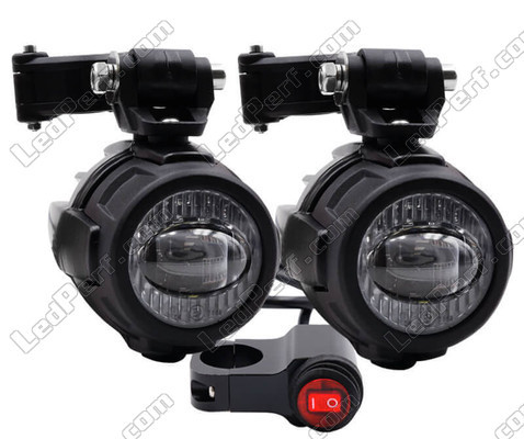 Feux LED faisceau lumineux double fonction "combo" antibrouillard et longue portée pour Harley-Davidson Street Bob 1690