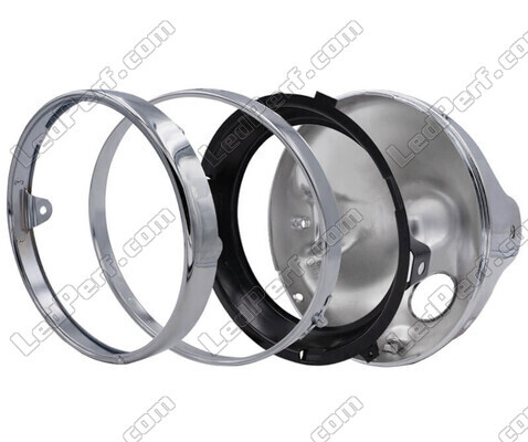 Phare rond chromé pour optique full LED de Suzuki Marauder 250, assemblage des pièces