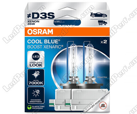 Leuchtmittel Xenon D3S Osram Xenarc Cool Blue Boost 7000K Ref: 66340CBB-2HB in Verpackung mit 2 lampen