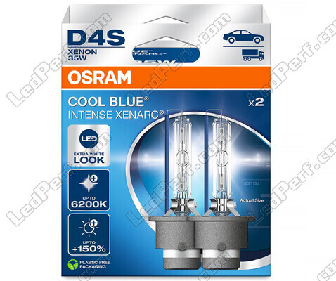 Paar D4S Xenon-Lampen Osram Xenarc Cool Blue Intense 6200K in der Verpackung - 66440CBN-2HB