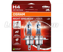 Pack de 2 Ampoules H4 Osram Night Breaker Laser +150% - 64193NL-2HB